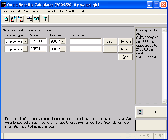 quick benefits calculator screenshot 4