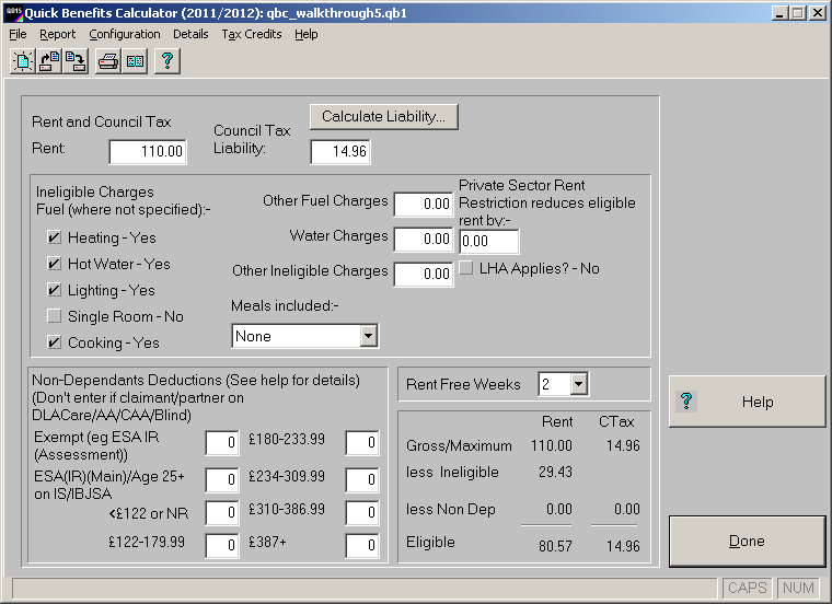 quick benefits calculator walkthrough screenshot 5